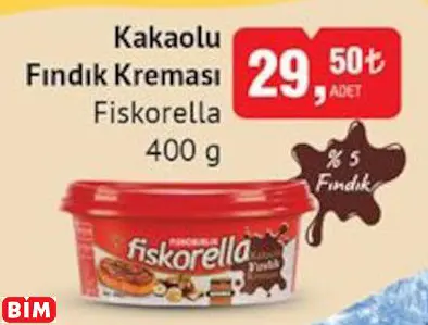 FİSKORELLA KAKAOLU FINDIK KREMASI